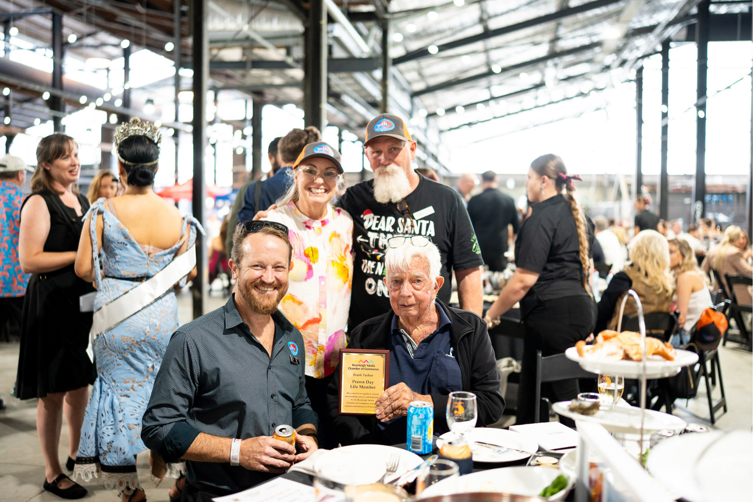 Frank Tucker Honoured as Prawn Day Life Member